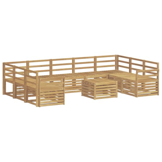 Ensemble de canapés d'extérieur 10 pc blanc
