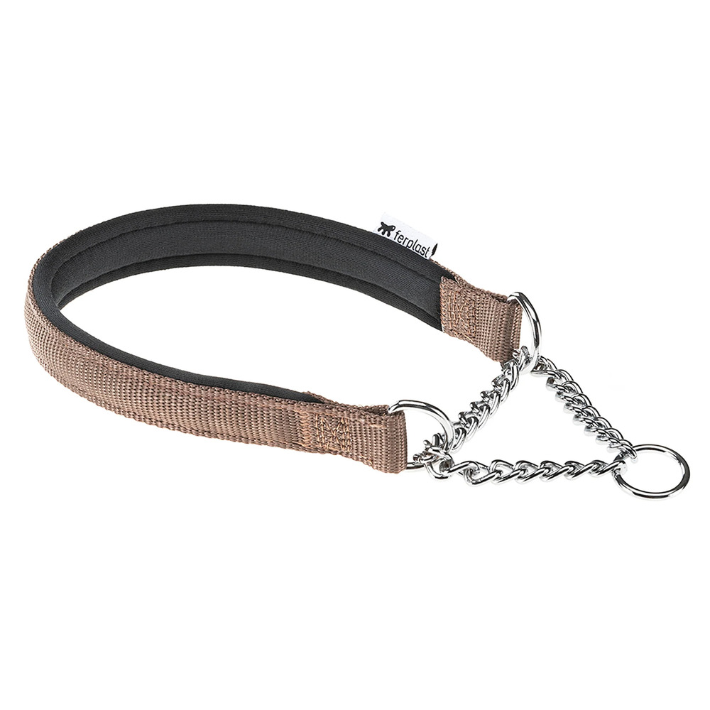 Ferplast collier semi-étrangleur pour chien, en nylon, rembourré, anti-traction, pour le dressage canin, taille ml (tour de cou
