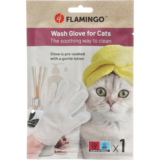 Gant de toilette propy imbibé pour chat