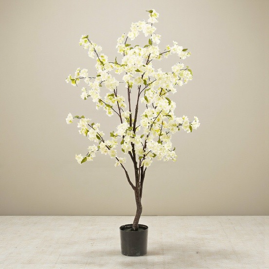 Cerisier en fleurs blanc artificiel h210cm - 210cm
