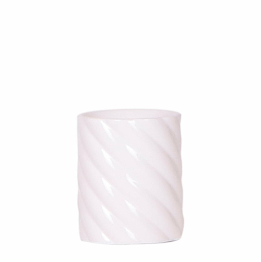Pot décoratif candy - blanc - haut