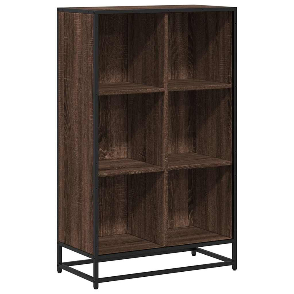 Bibliothèque chêne marron 65,5x33x107,5 cm bois d'ingénierie