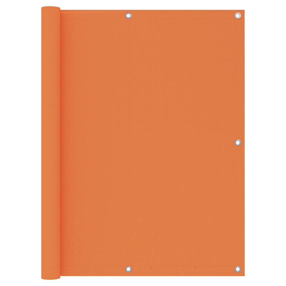 Écran de balcon orange 120x600 cm tissu oxford