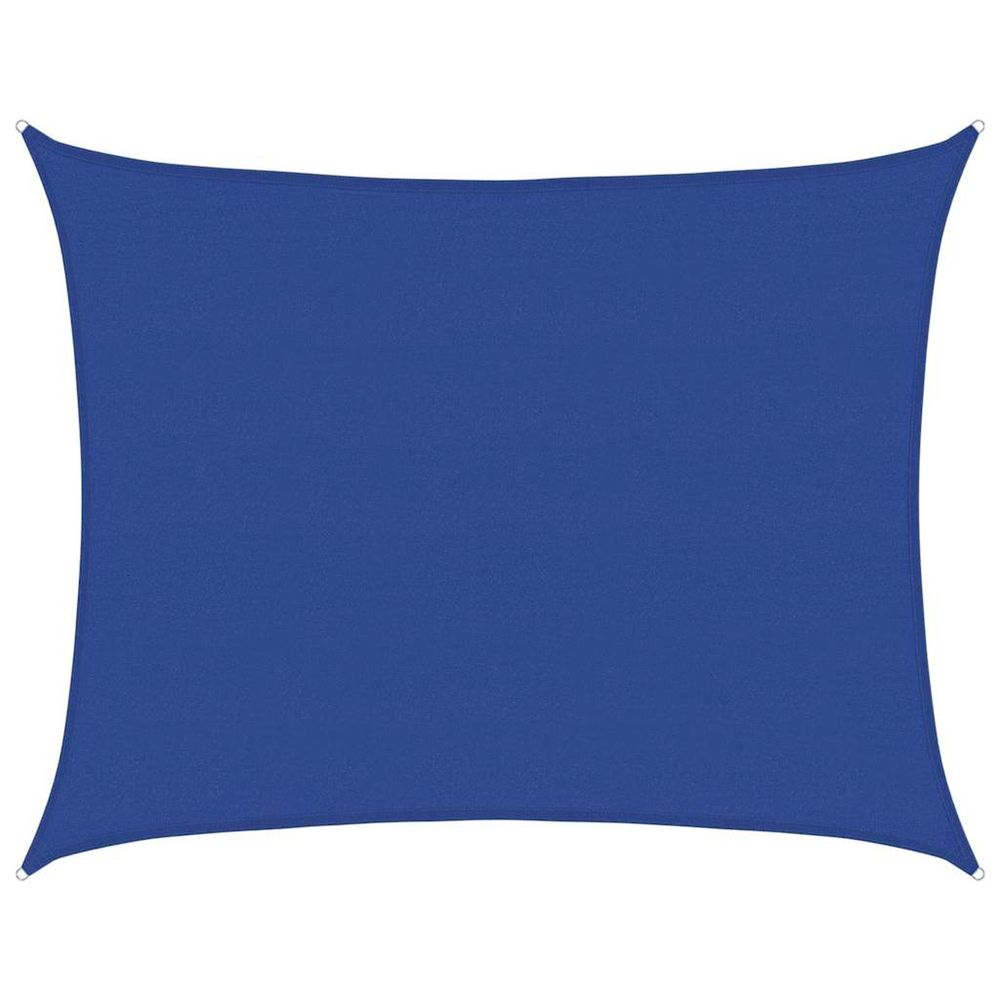 Voile d'ombrage 160 g/m² rectangulaire bleu 6x7 m pehd