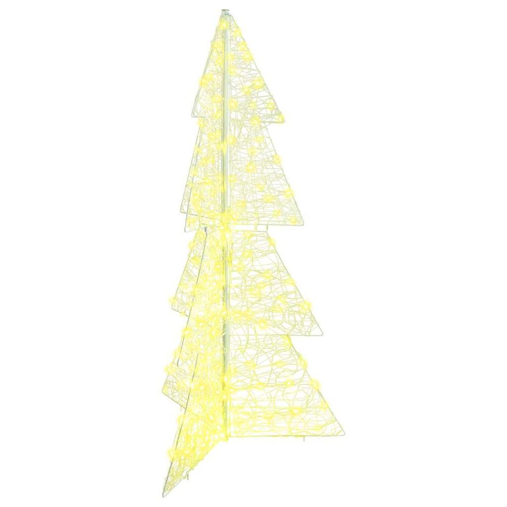 Sapin de noël 160 led blanc chaud 150 cm acrylique