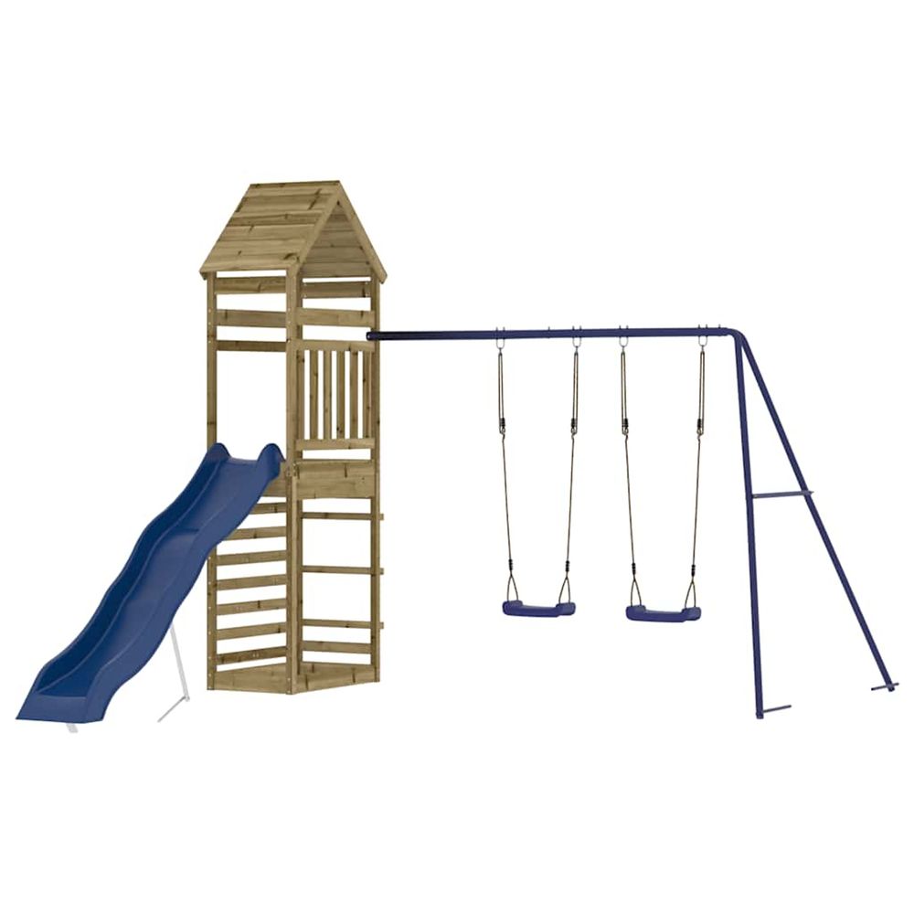 Aire de jeux d'extérieur bois de pin imprégné