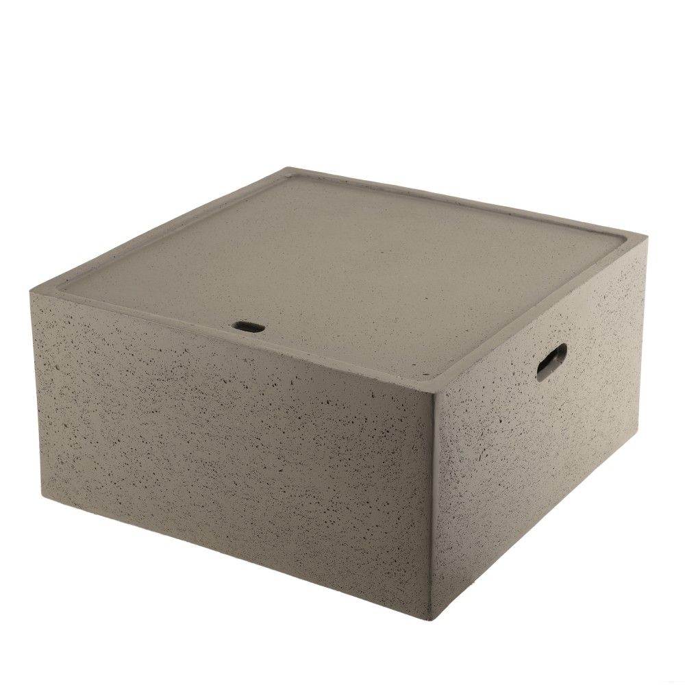 Table basse de jardin carrée en béton l68 cm