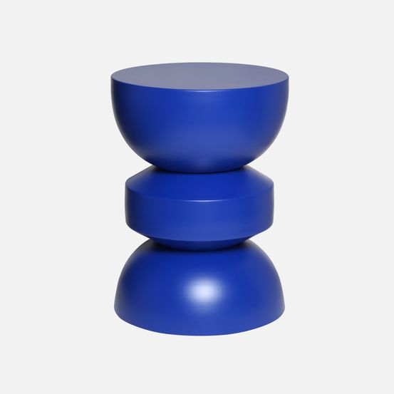 Table d'appoint, bout de canapé, table de chevet en métal, assa, ø32 x 43.5cm