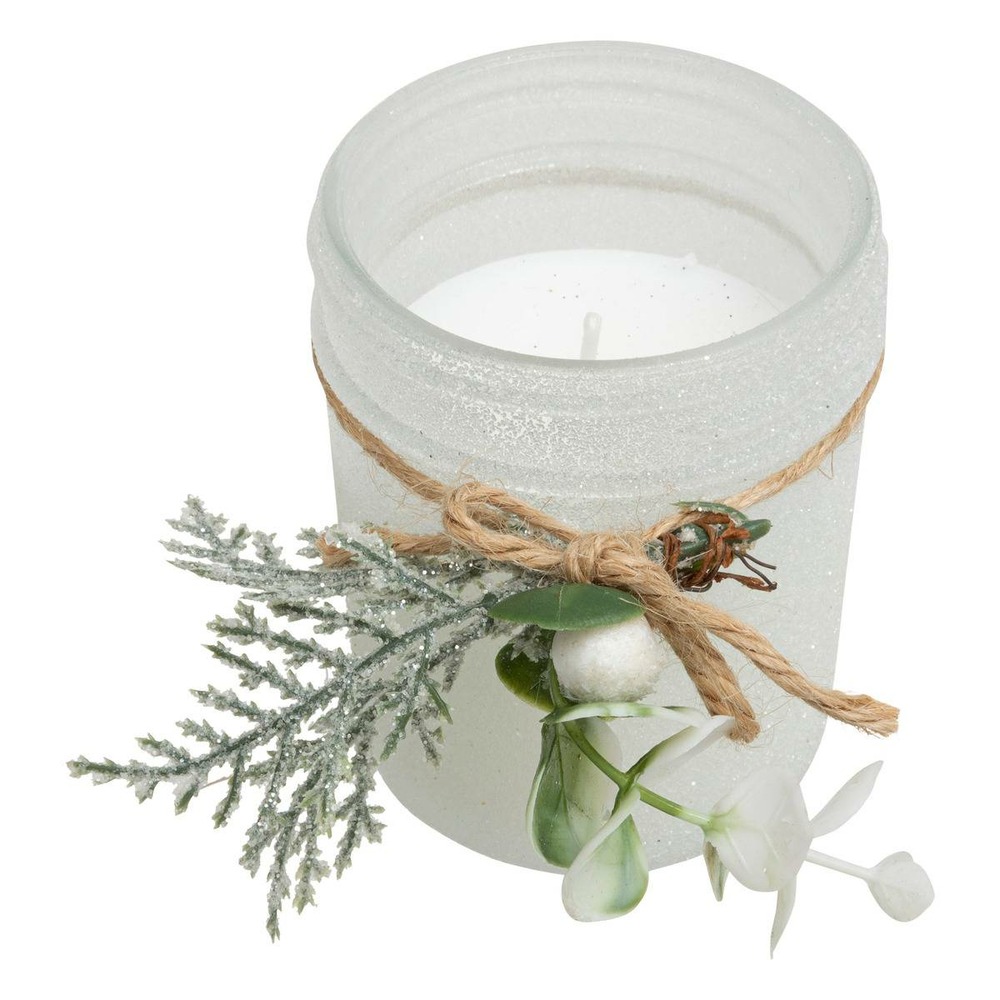Bougie parfumée verre givré 125g