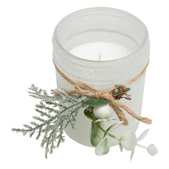 Bougie parfumée verre givré 125g