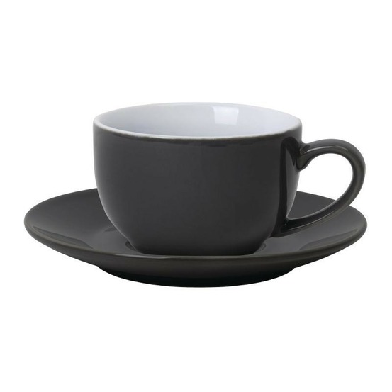 Tasse à café grise 228ml lot de 12 olympia