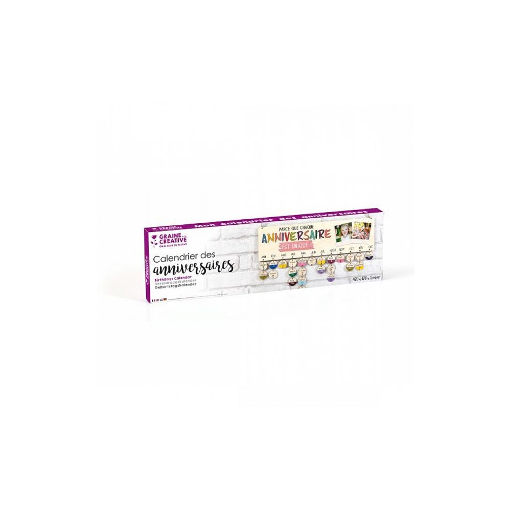 Calendrier des anniversaires en bois