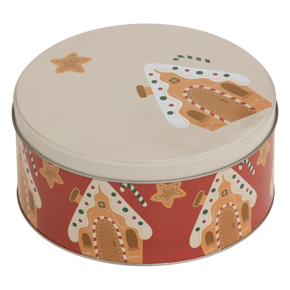 5five - boîte de conservation noël 2,4l rond en métal