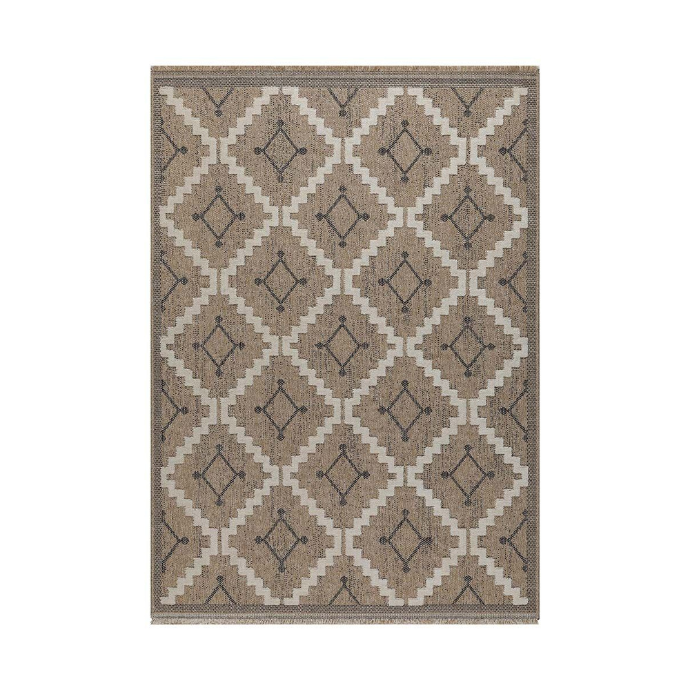 Tapis intérieur extérieur aspect jute noire tijuana 9041 170 x 120 cm