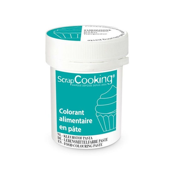 Colorant alimentaire en pâte 20 g - turquoise