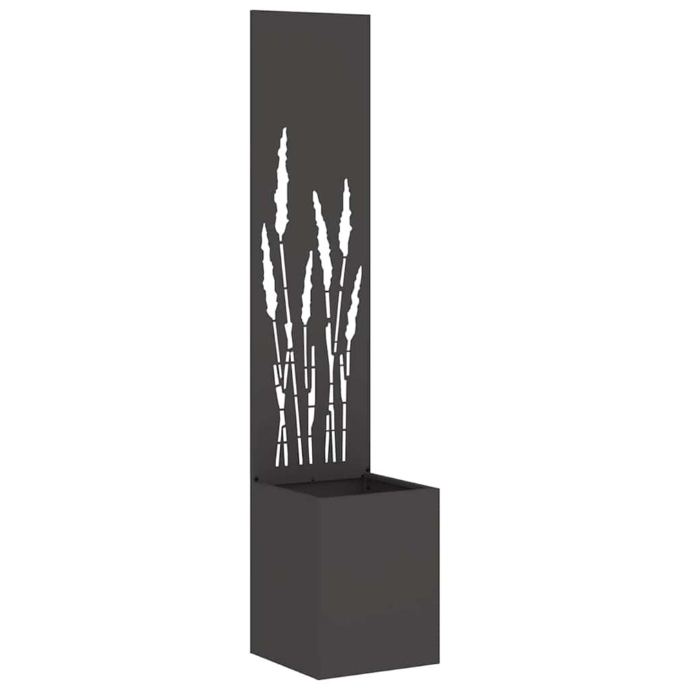 Écran de confidentialité de jardin fretwork noir 32 x 140 cm