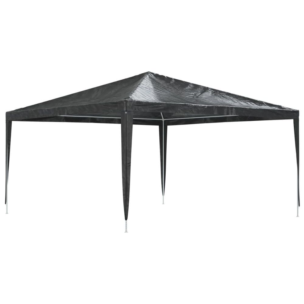 Tente de réception professionnelle 4x4 m anthracite 90 g/m²