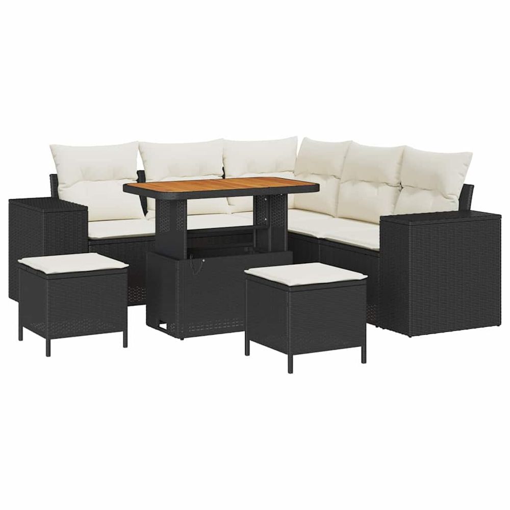 Ensemble de canapé de jardin 8 pc 7-nombre de places
