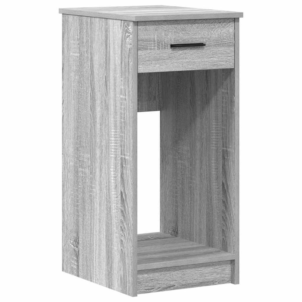 Support de tour d'ordinateur et tiroir sonoma gris 35x45x77 cm