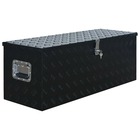 Boîte en aluminium 108,5 x 37 x 40 cm noir