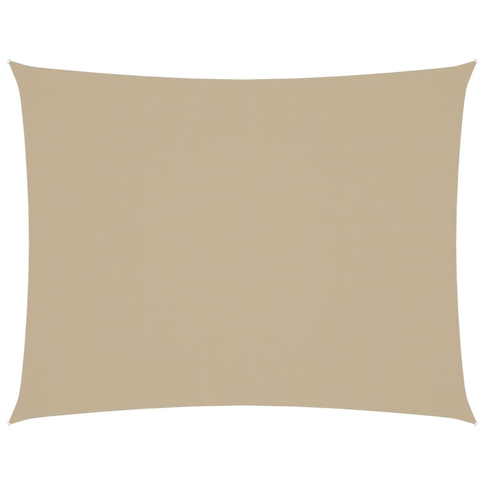 Voile de parasol tissu oxford rectangulaire 2x3 m beige