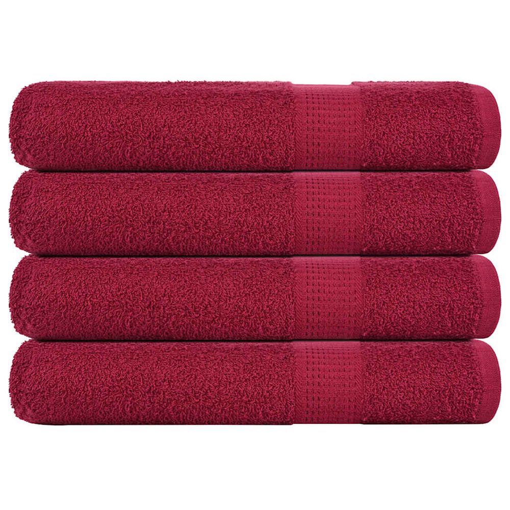 Serviettes frogn 4 pcs bordeaux 100x200 cm 360 g/m²