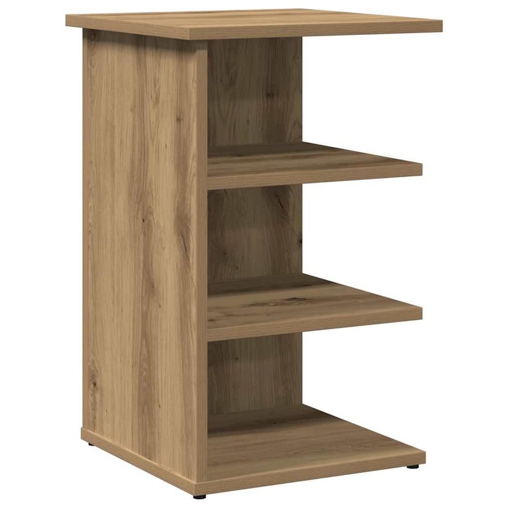 Buffet chêne artisanal 35x35x55 cm bois d'ingénierie