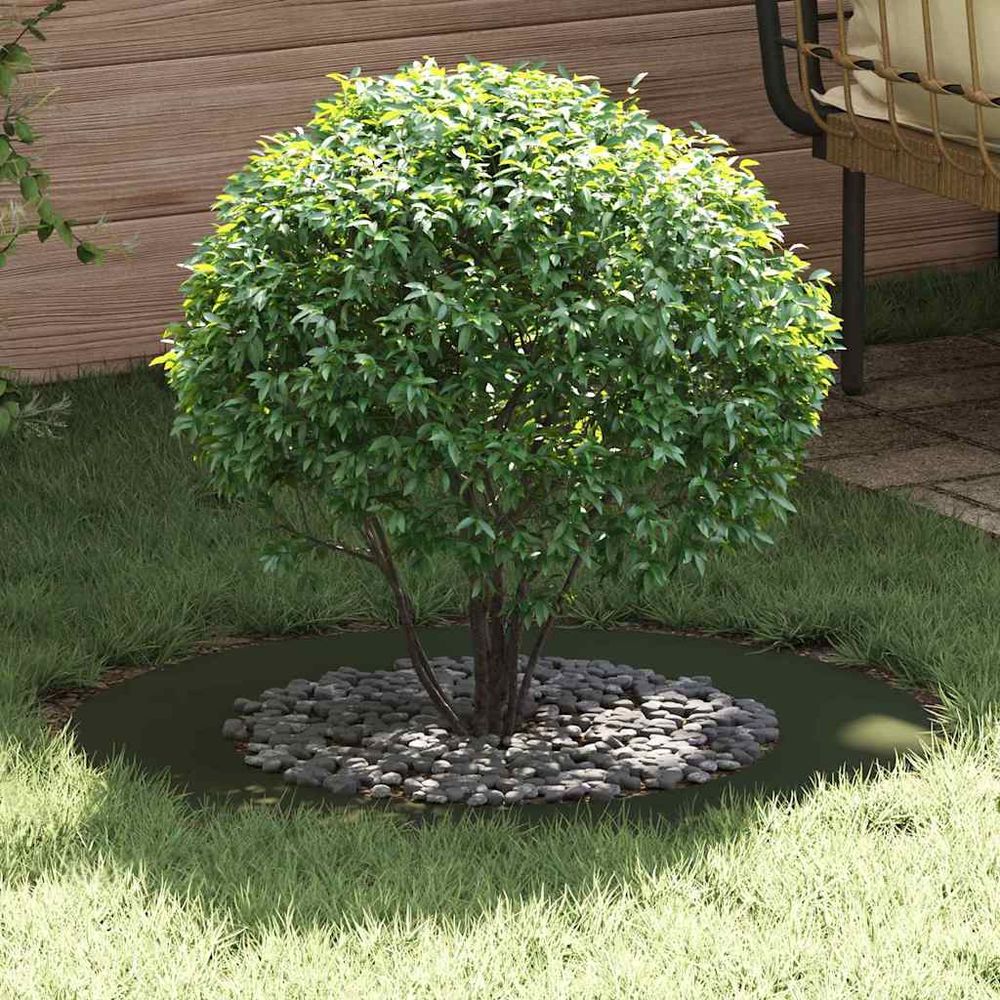 Anneau d'arbre décoratif acier pour jardin protection racines ø80cm vert olive