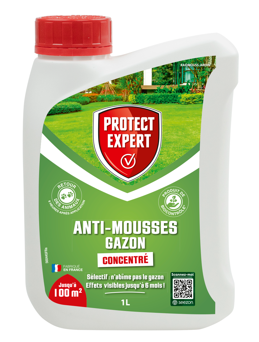 Protect expert anti-mousses gazon - 1l - jusqu'à 100m² - sélectif - ef