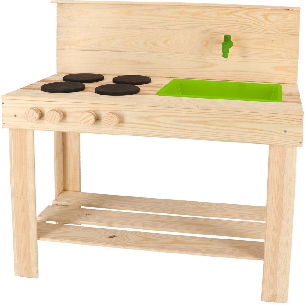 Cuisine d'été en bois pour enfants cuisy