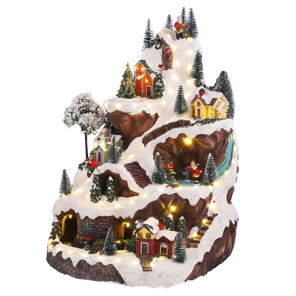 Village de noël luville specials h46x31cm - multicolores