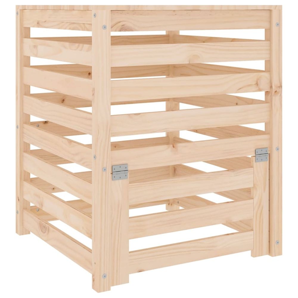 Composteur 63,5x63,5x77,5 cm bois massif de pin