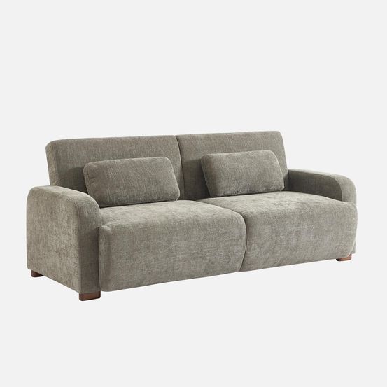 Canapé convertible 3 places tissu l 211 x p 92 x 85cm - dany