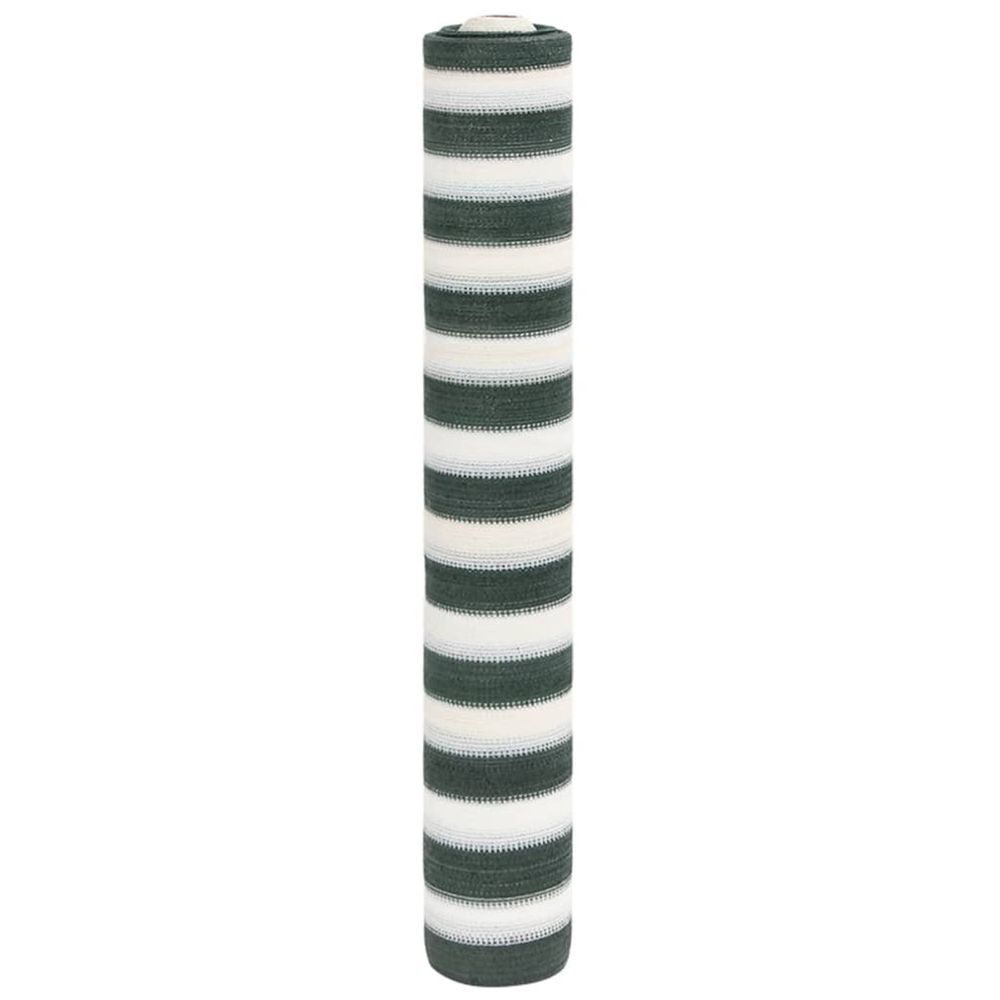 Filet brise-vue vert et blanc 1,8x50 m pehd 75 g/m²