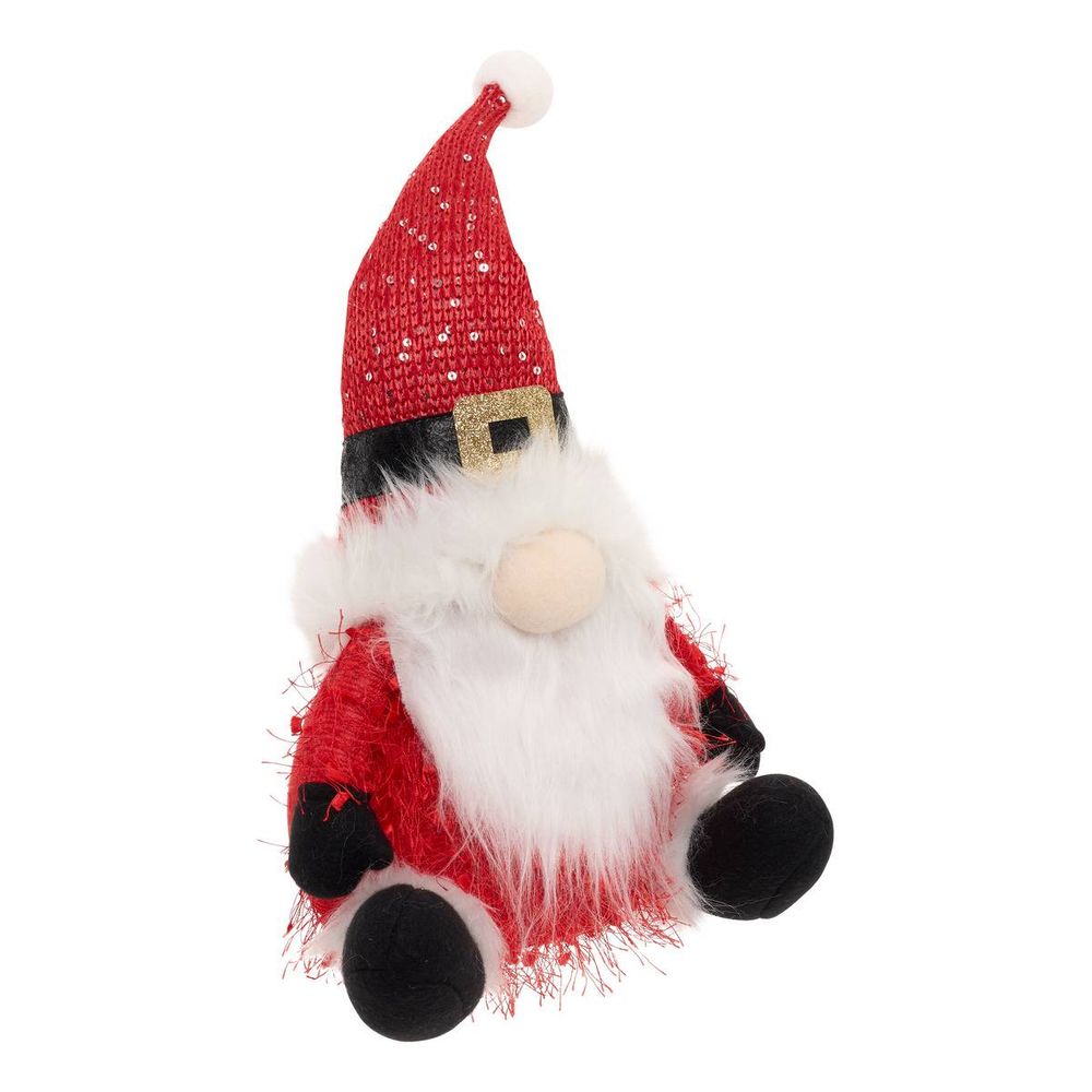 Gnome lumineux led père noël h. 37 cm