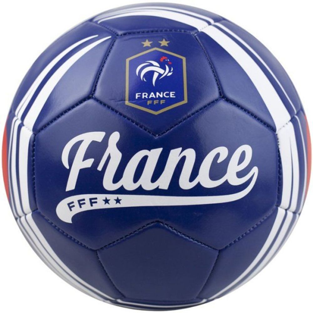 Ballon de football - - nation - t5 - bleu