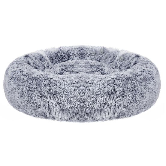 Panier pour chien lit pour chat doux diamètre 80 cm gris