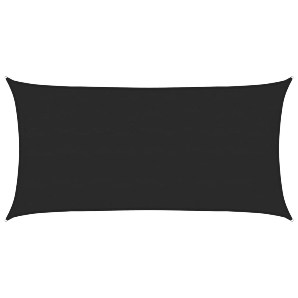 Voile d'ombrage 160 g/m² noir 4x7 m pehd