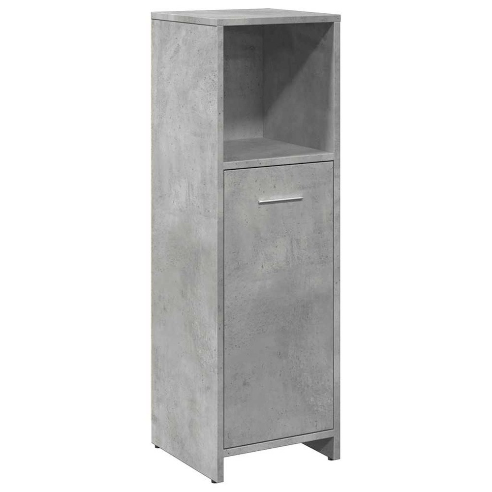Armoire de salle de bain gris béton 30x30x95 cm aggloméré