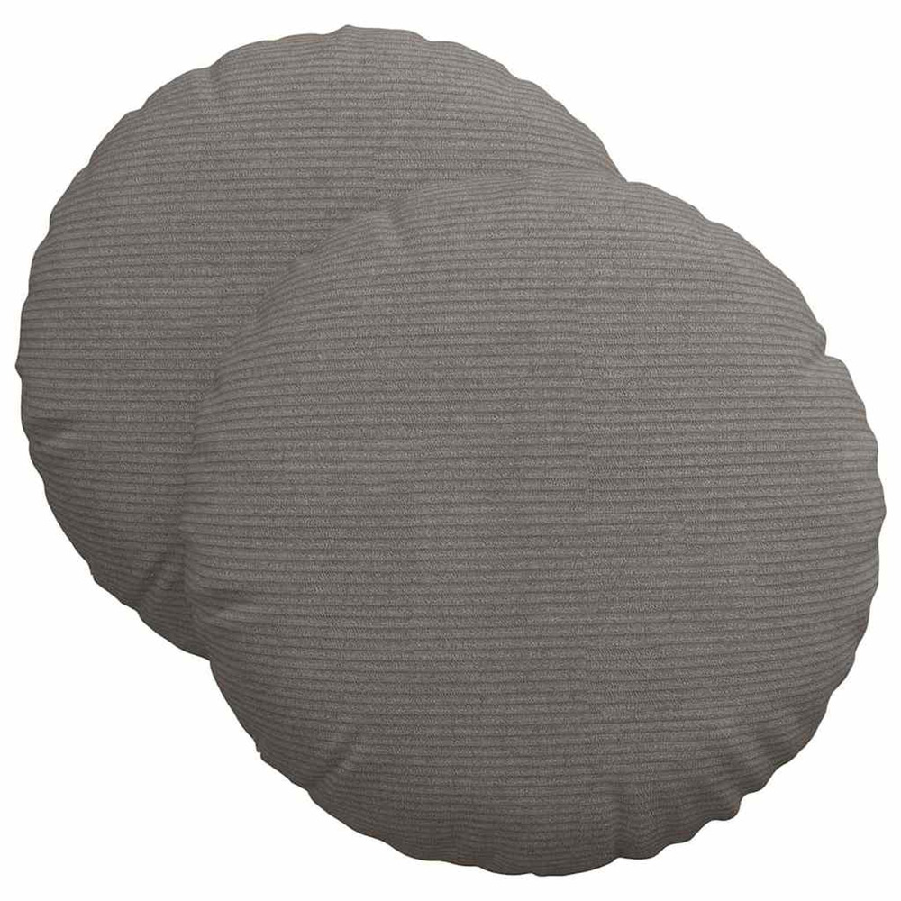 Coussins de siège 2 pcs gris clair ø 40 cm
