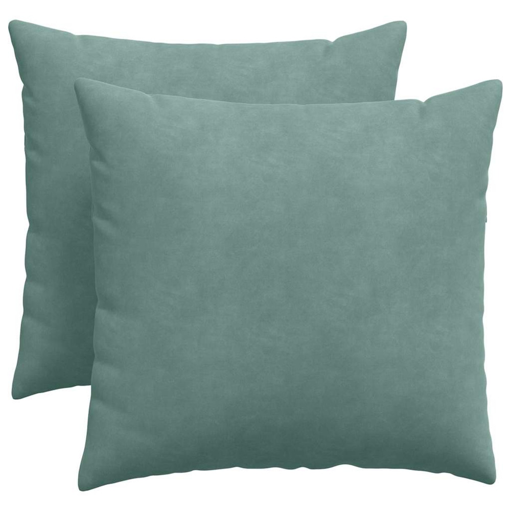 Coussins de canapé 2 pcs vert mer 50 x 50 cm