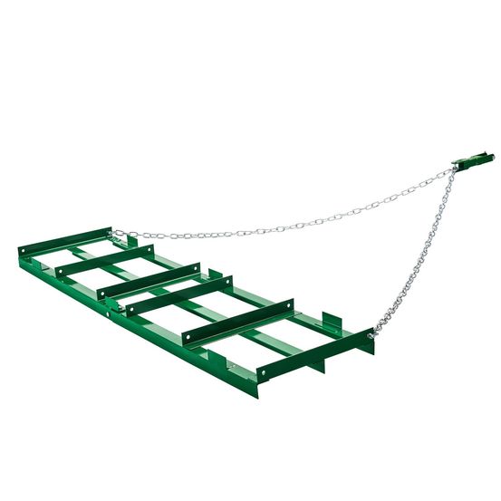 Herse niveleuse remorquable 1830 x 500 mm avec barres et chaîne 1830 mm, pour allée en gravier, vtt, utv et tracteur de pelouse