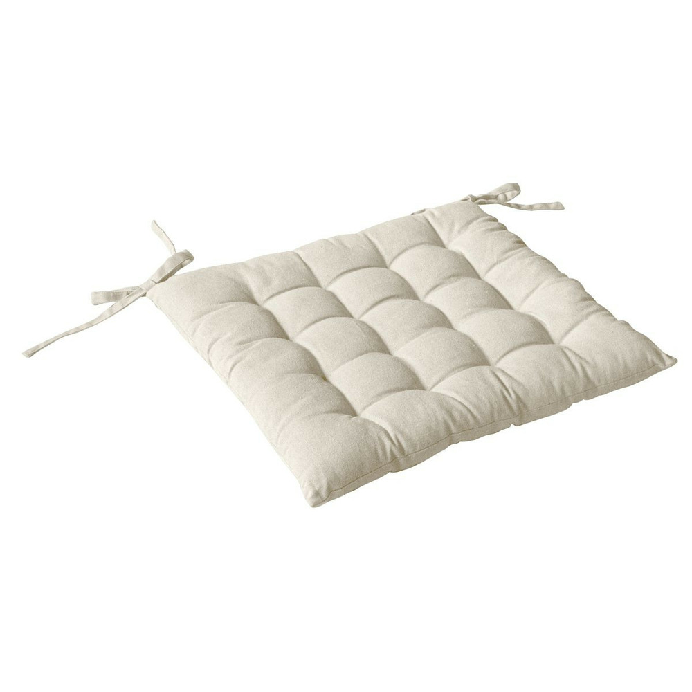 Galette de chaise piquée uni 