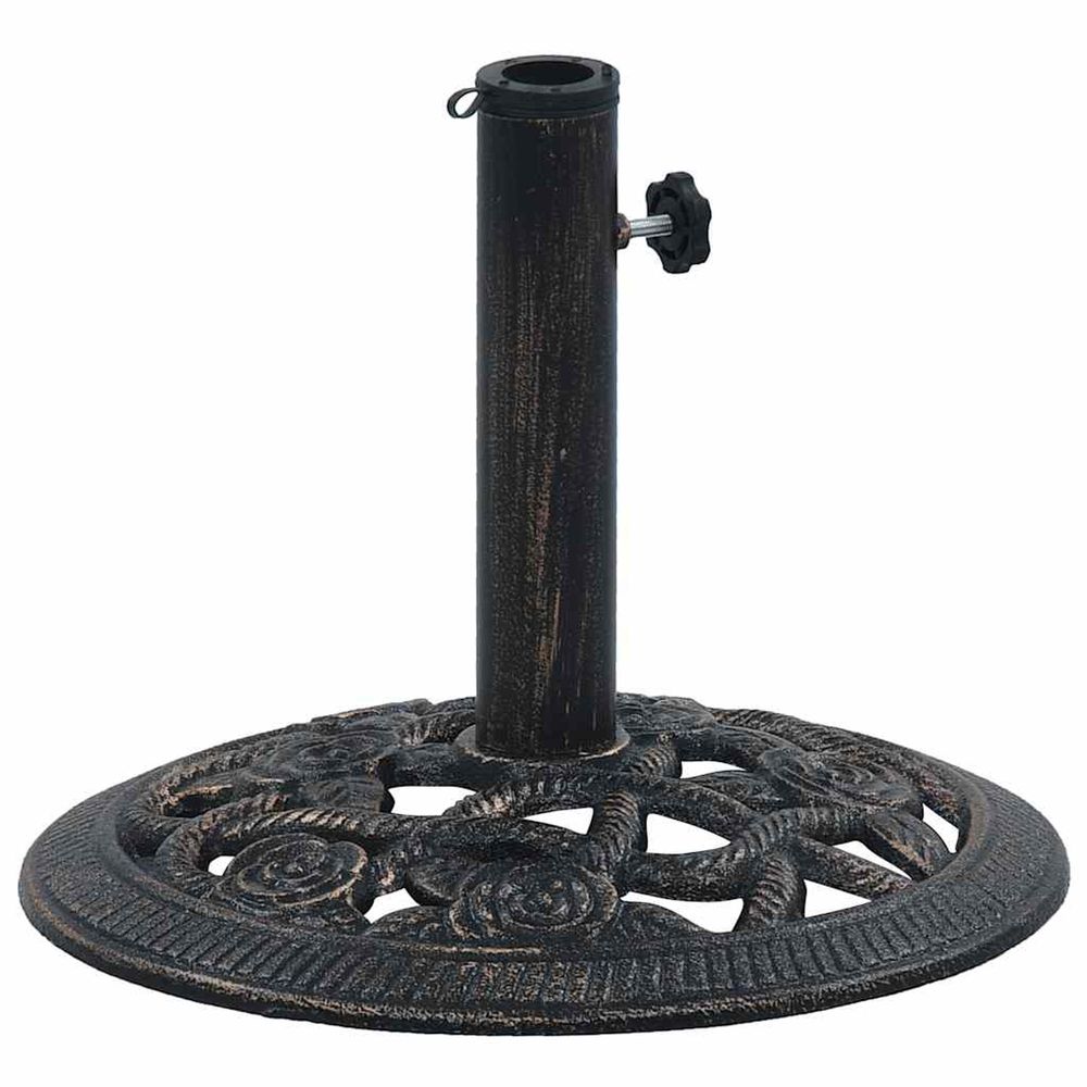 Socle de parasol Noir et bronze 9 kg