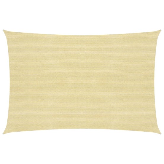 Voile d'ombrage 160 g/m² beige 5 x 6 m pehd