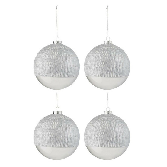 Lot de 4 boules de noël