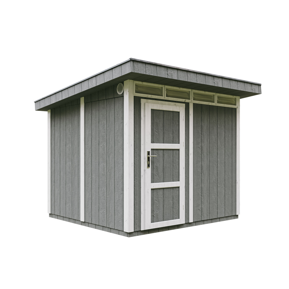 Abri de jardin à base de bois en panneaux lp smartside 5.9m² avec sol l294xl279xh237cm-timbela m903-couleur de peinture cavern steel