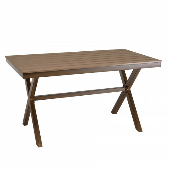 Table de jardin rectangulaire 4 personnes 140x80cm