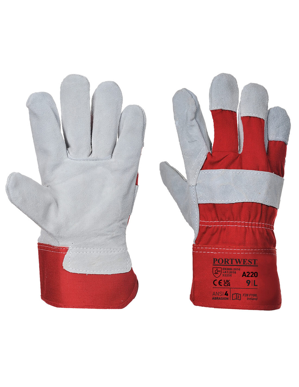 Gant docker premium - l - rouge - portwest