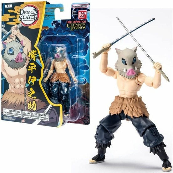 Ultimate legends hd - figurine d'action demon slayer 12 cm - inosuke hashibira